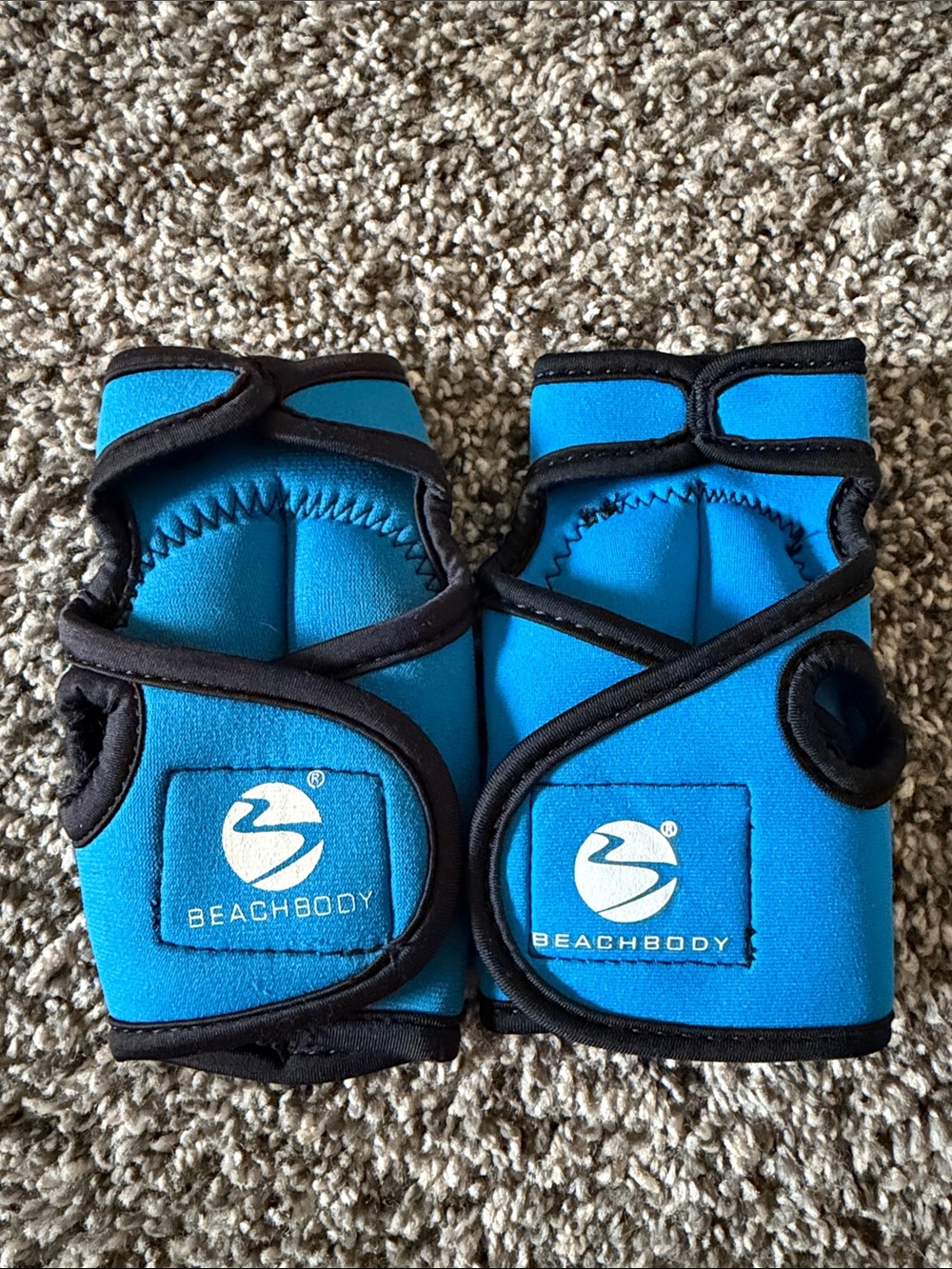 Beachbody Hand Weights - Bright Blue with Black Trim
